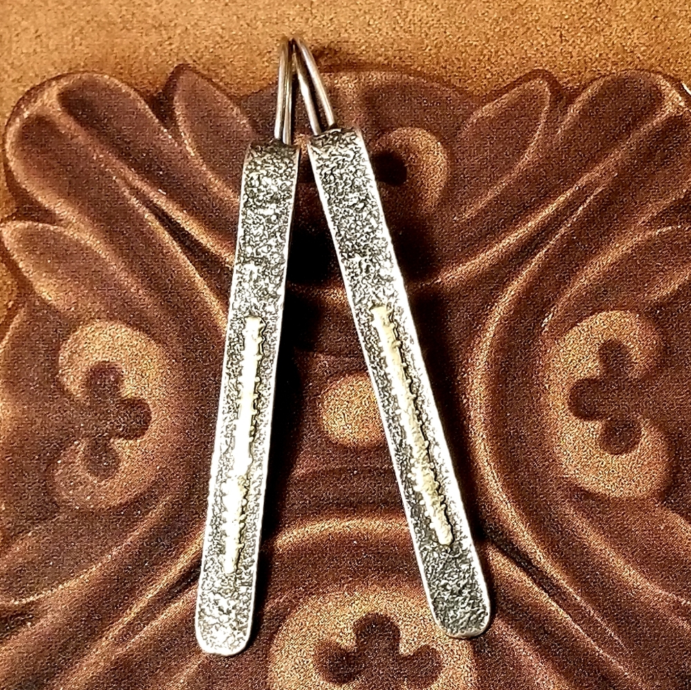 Rare Silpada Sterling Silver & 9k Gold Earrings - Picture 6 of 10
